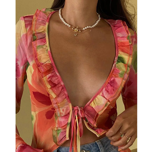 Transparent Crop Top &amp; Cardigan BKLD