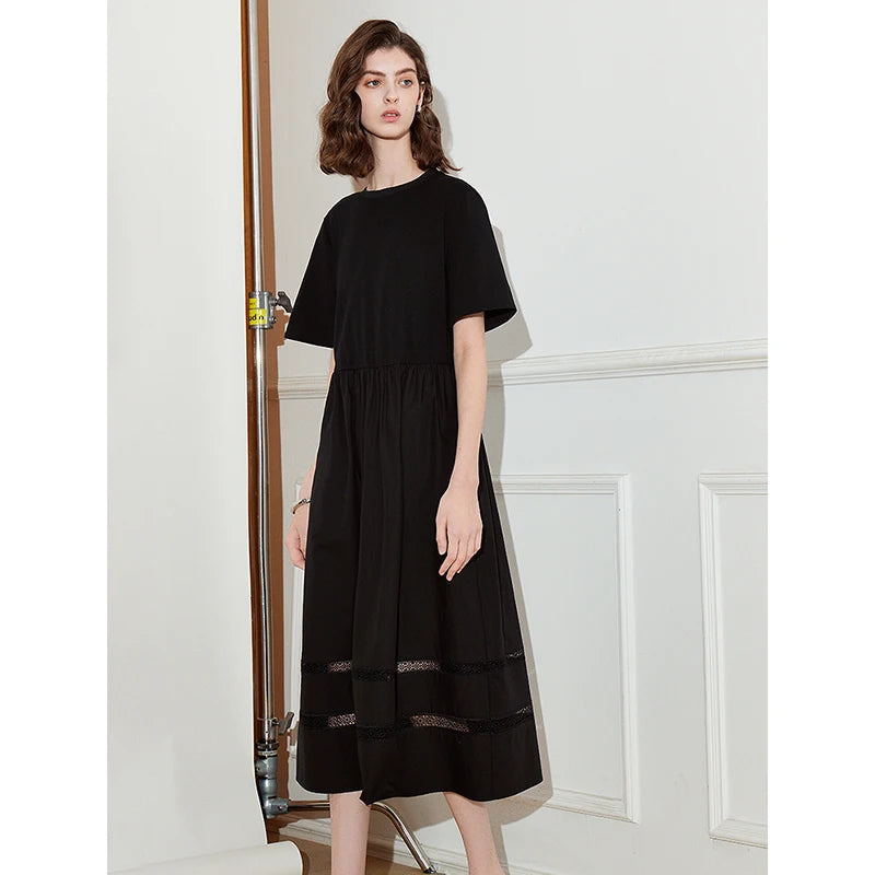 Robe femme élégante de printemps coupe fluide chic et féminine