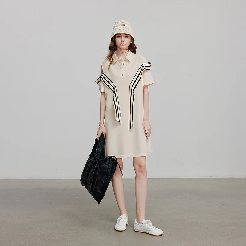 Women's short-sleeved summer holiday style dress