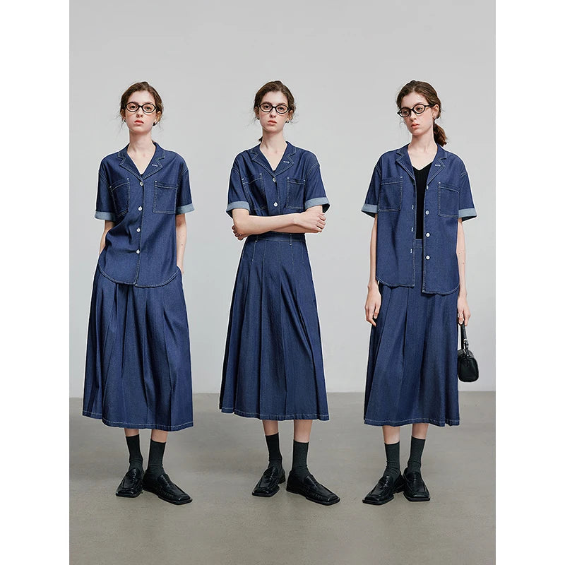 Chemise femme unie à poches