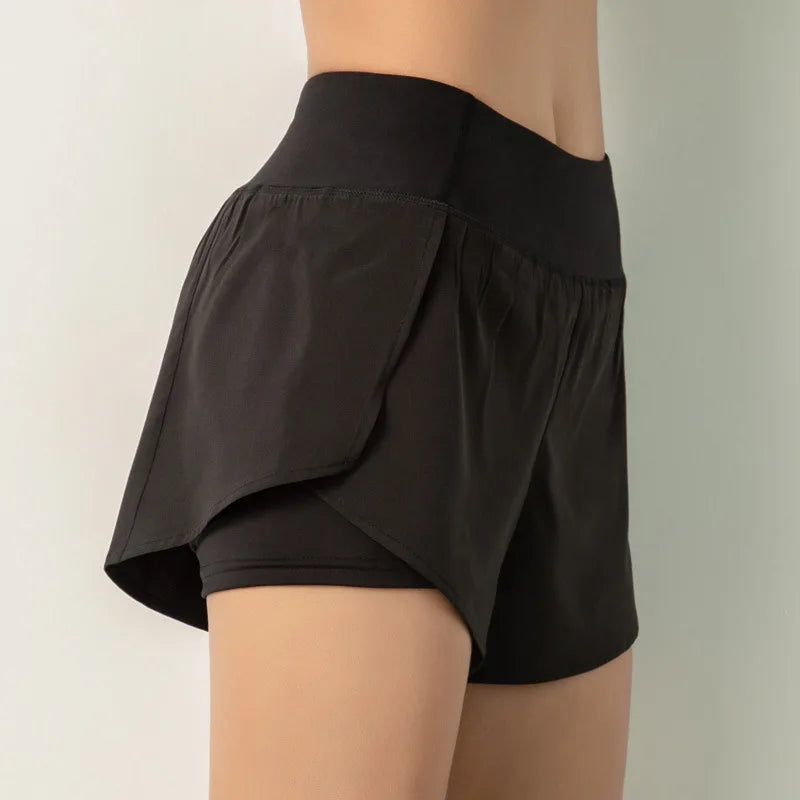 Shorts de SportDouble Couche, Running, Yoga, Été, Gym, Fitness et Jogging