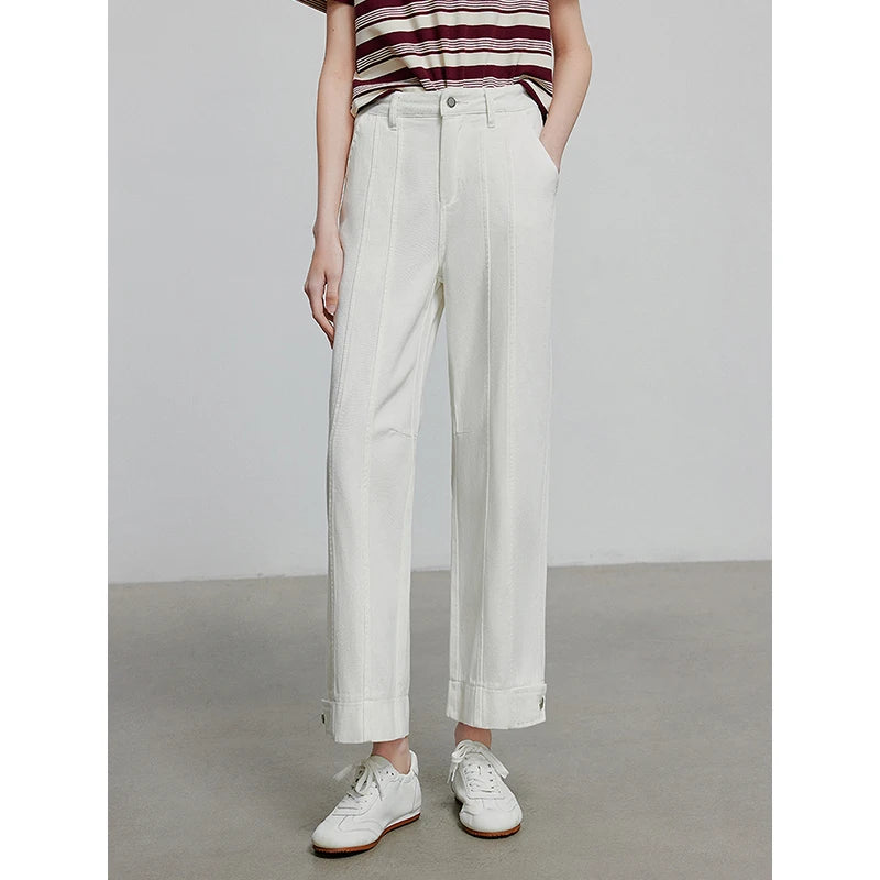 Jean long femme coupe casual