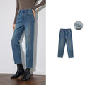 Jean femme mi‑mollet skinny coupe harem doublé chaud