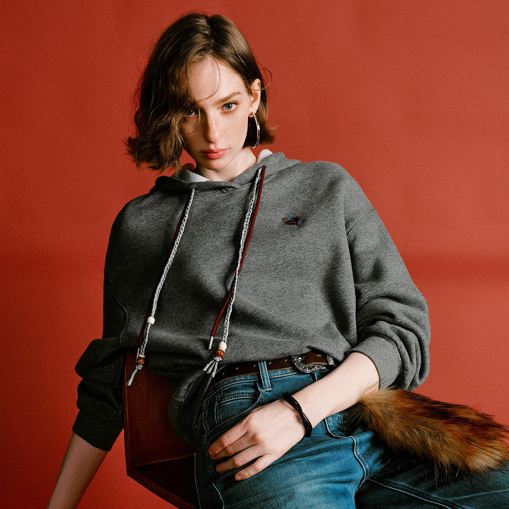 Damen-Hoodie – Weicher Capybara-Samt, Kapuze, wärmend und bequem