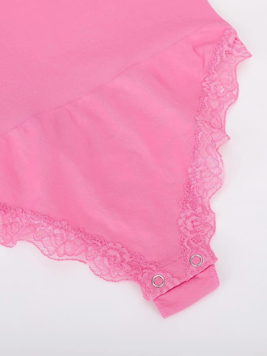 Wholesale Seamless lace Cami Waist Abdomen Shaping Thong Bodysuit