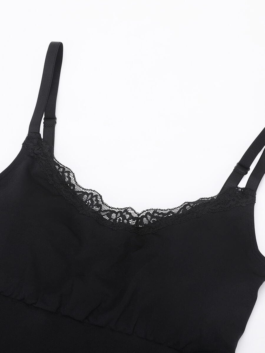 Wholesale Seamless lace Cami Waist Abdomen Shaping Thong Bodysuit