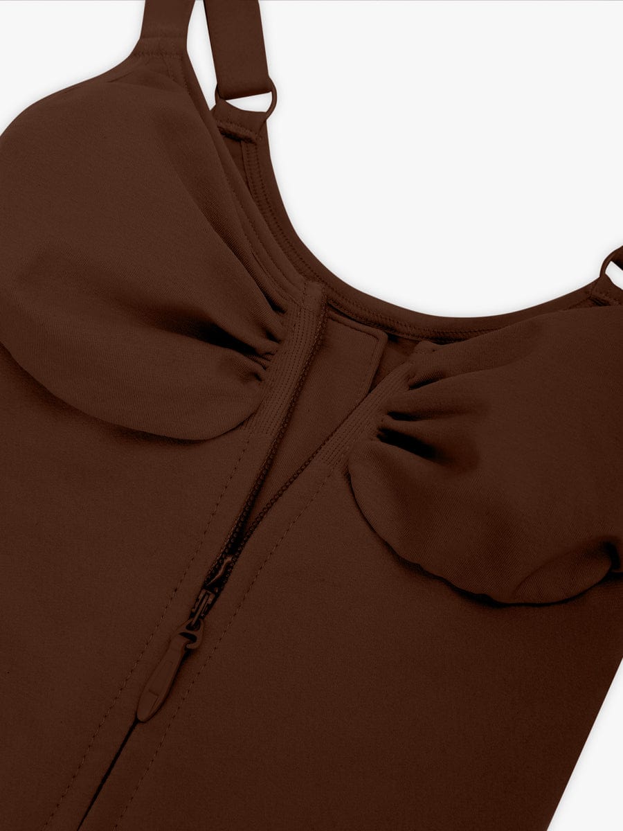 Wholesale Seamless Plunge Chest Support Bodysuit with Clips Inside