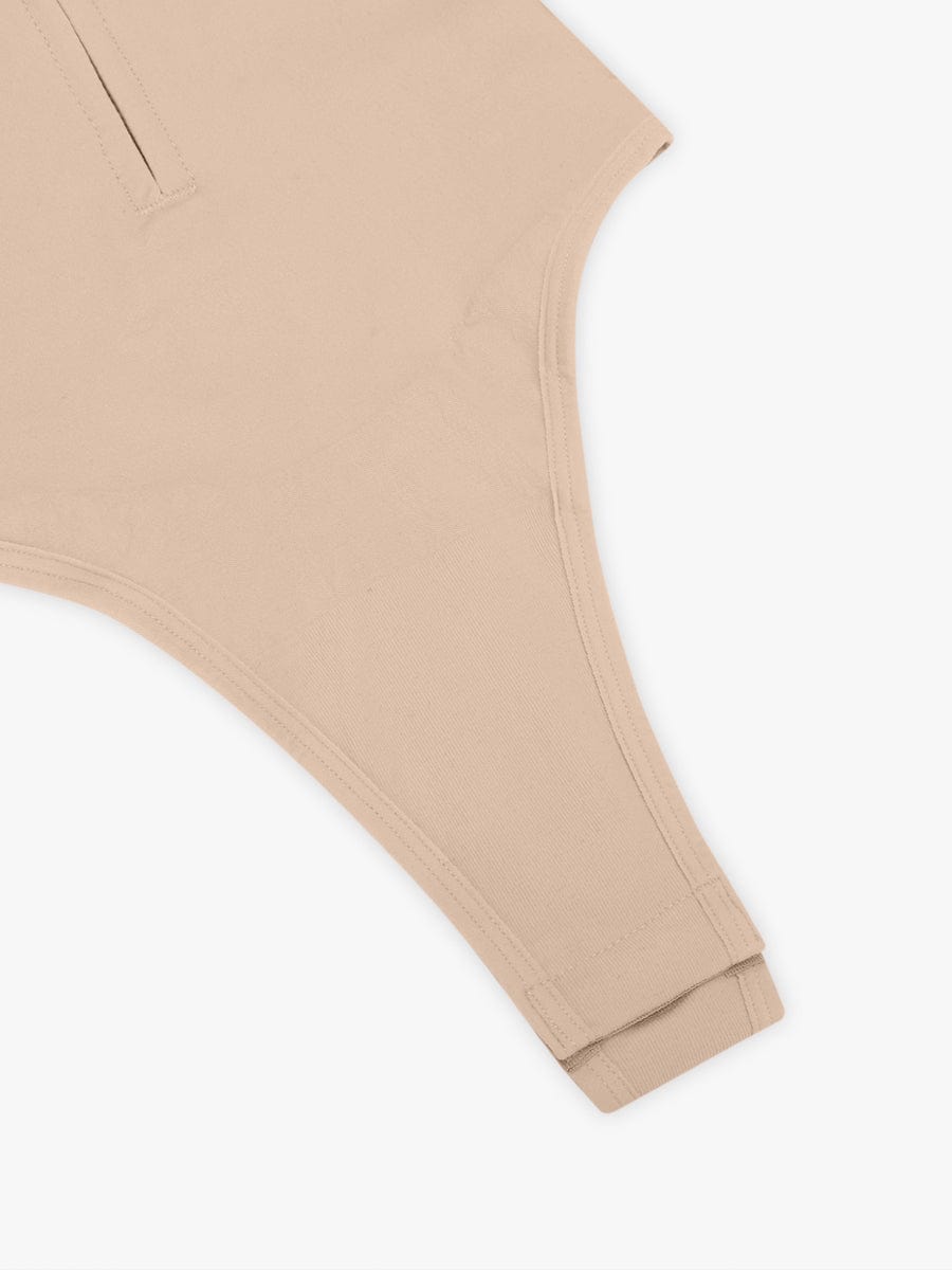 Wholesale Seamless Plunge Chest Support Bodysuit with Clips Inside