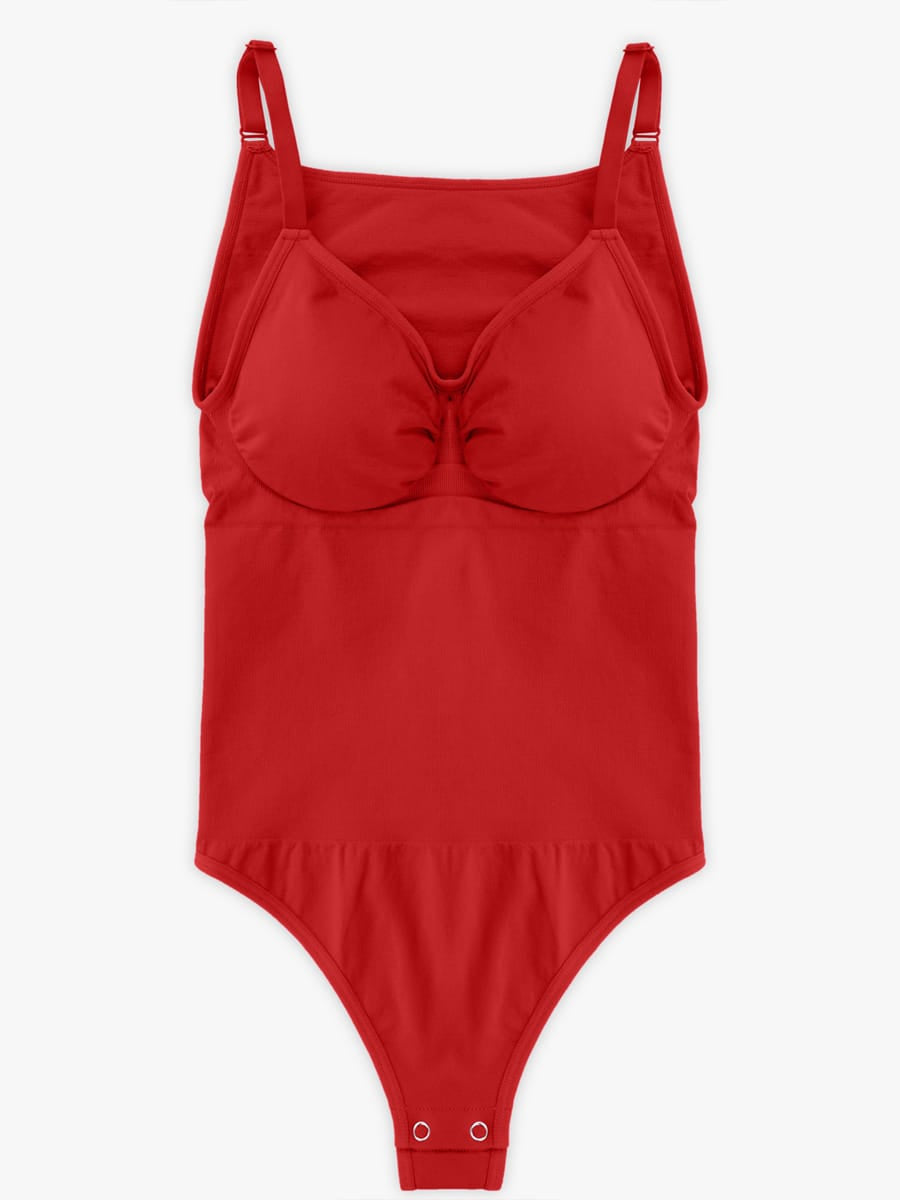 Wholesale Seamless Bra Free Cami Tummy Control Thong Bodysuit with Removable Pads