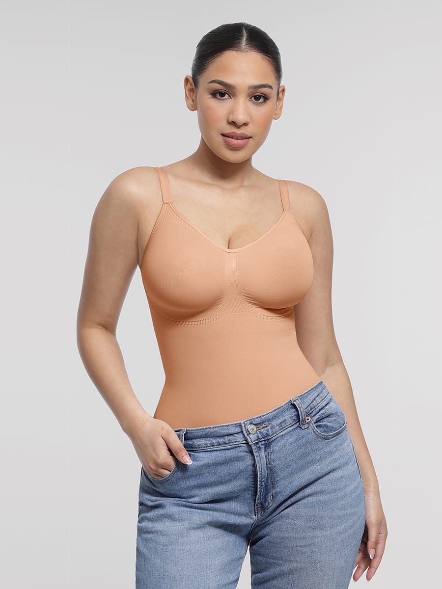 Wholesale Seamless Chest Support Waist Control Shapewear Bodysuit SPU