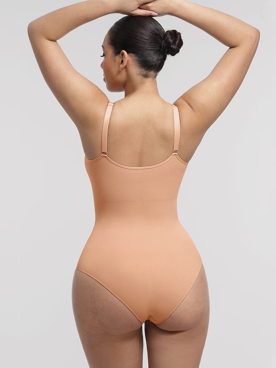 Wholesale Seamless Chest Support Waist Control Shapewear Bodysuit SPU