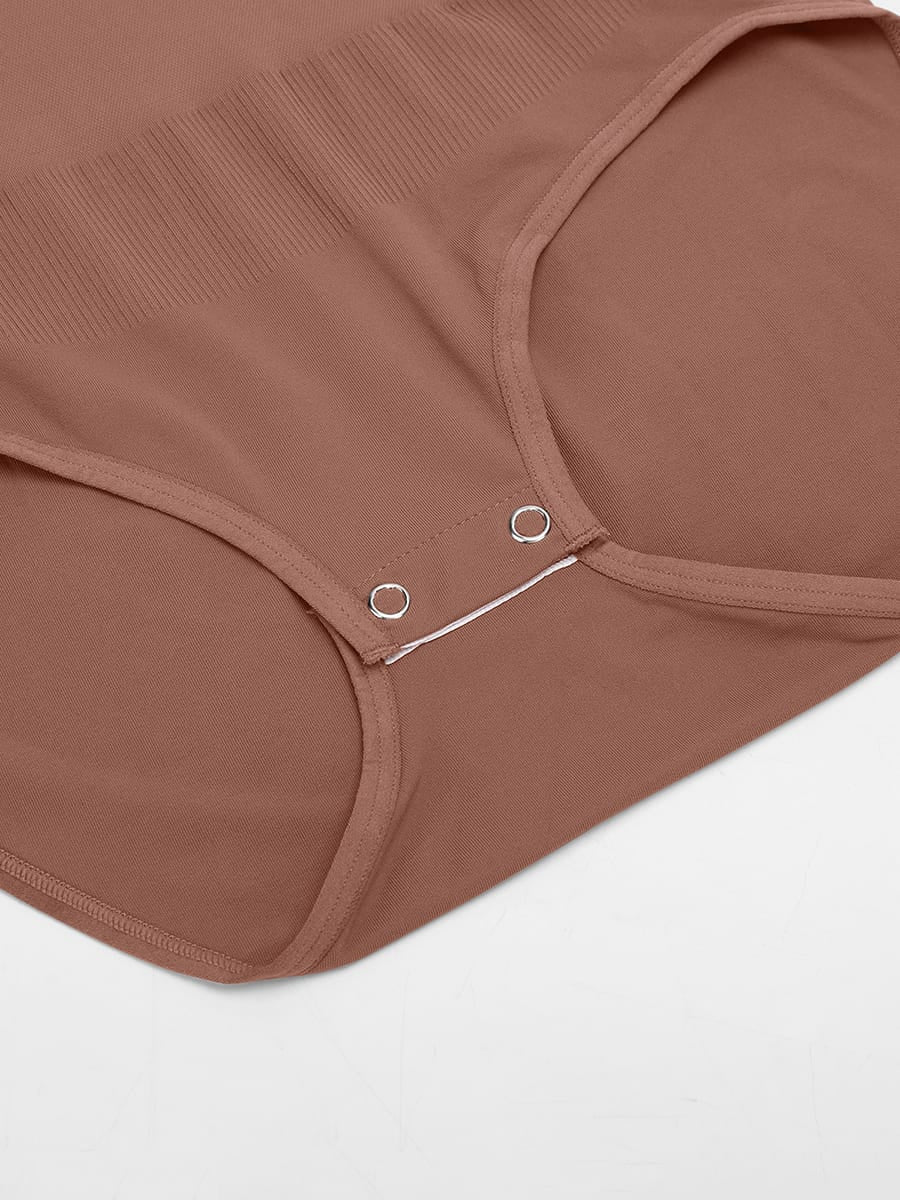 Wholesale Seamless Scoop Neck Tummy Control Shaping Briefs Bodysuit SPU