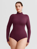 Wholesale Butter Soft Seamless Snap Crotch Bodysuit Second Skin Stretch Shapewear SPU