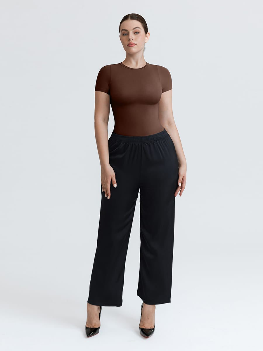 Wholesale Seamless Short Sleeve Waist and abdomen Shaping Hip briefs Bodysuit SPU