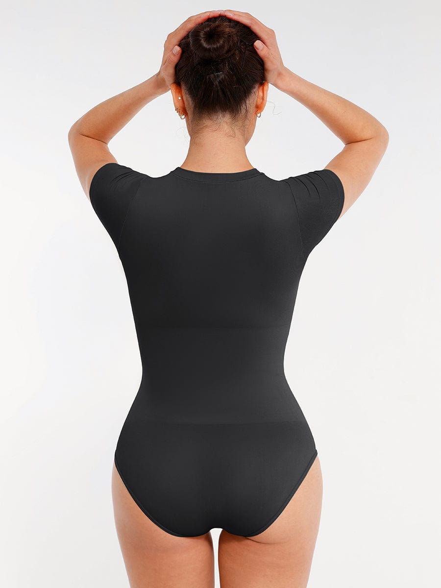 Wholesale Seamless Short Sleeve Waist and abdomen Shaping Hip briefs Bodysuit