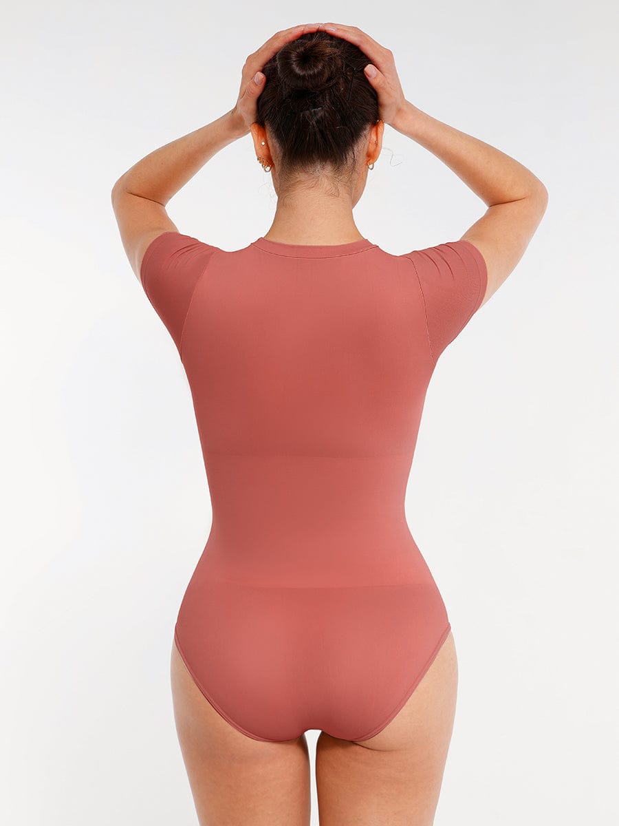 Wholesale Seamless Short Sleeve Waist and abdomen Shaping Hip briefs Bodysuit